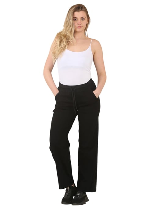 MYT Womens Elasticated High Waist Wide Leg Jeans in Zwart - Image 6
