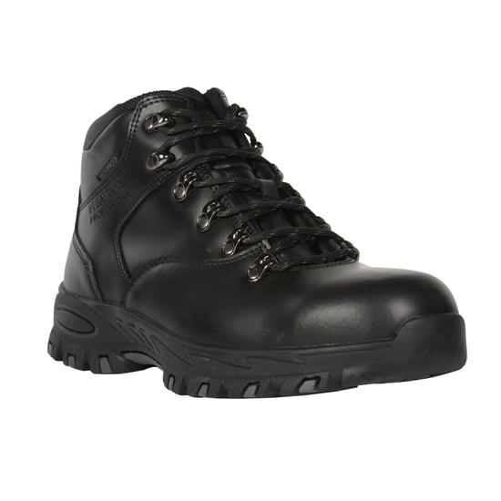 Regatta Mens Gritstone Leather Safety Boots (Black)