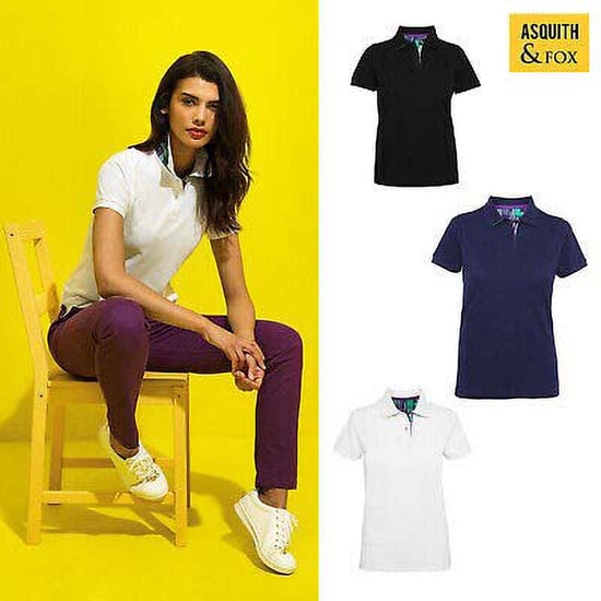 Asquith & Fox Dames/dames Performance Blend Poloshirt met korte mouwen (Wit) - Image 2