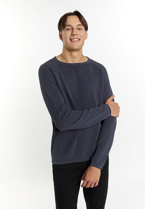 Mo Gebreide trui Heren marine - Image 3