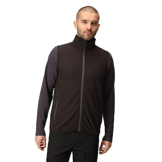 Regatta Mens Navigate Fleece Gilet (Black/Seal Grey)