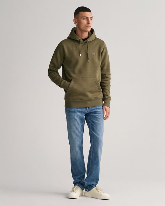 GANT Mens Regular Fit Shield Logo Pullover Hoodie - Image 3