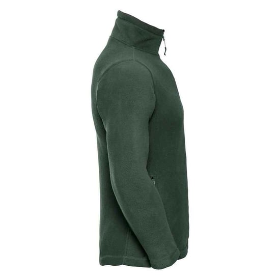 Russell Mens Zip Neck Outdoor Fleece Top (Bottle Green) - Image 3