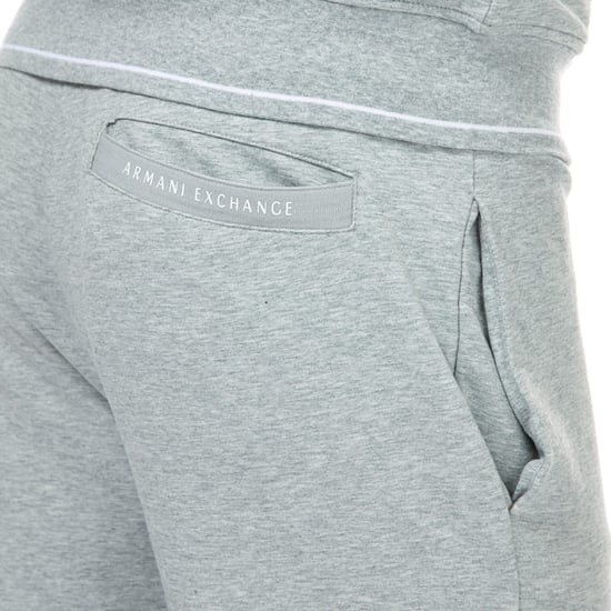 Men's Armani Exchange Logo Zip Hoody in Grey