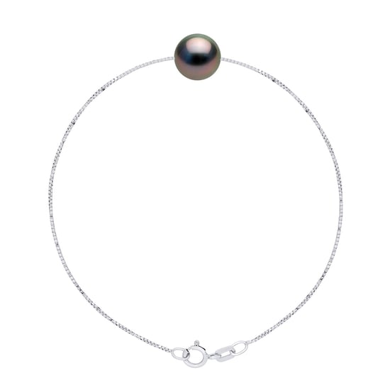 Bracelet Real Cultured Tahiti Pearl Round 9-10 mm