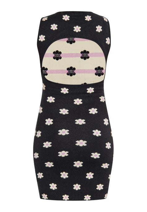 Mymo Jurk Dames ZWARTE ROOM PAARS - Image 4