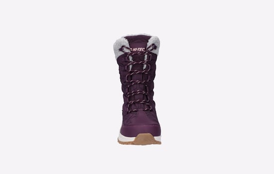 Hi-Tec Sophia Nylon Dames Italiaanse Prune/sepia Roze Winter Enkellaarzen - Image 4