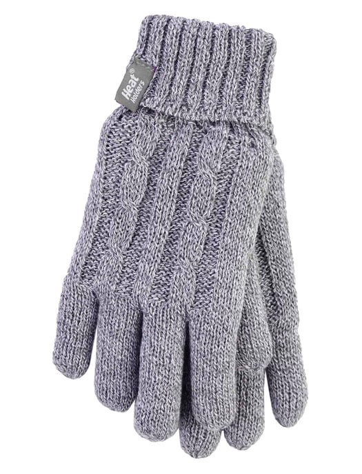 Heat Holders - Womens Cable Knit 2.3 tog Gloves for Winter - Image 1