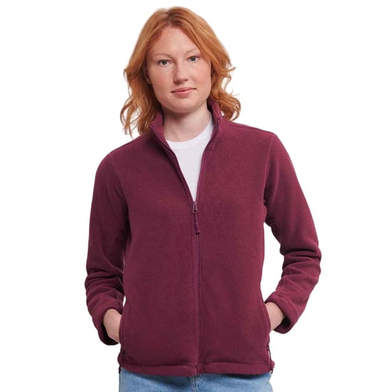 Russell Womens/Ladies Outdoor Fleece Jacket (Burgundy) - Image 4