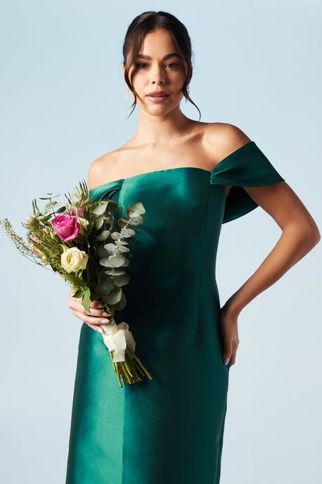 Twill Column Bridesmaids Dress