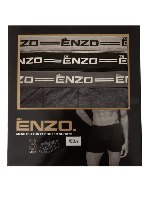 Enzo | Mens Boxers 3 Pack Assorted - Image 6