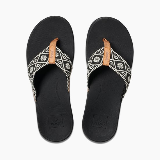 Spring Woven Black/White Sandal