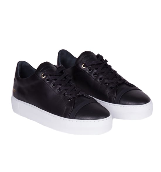 Nubikk Jagger Joe Black Leather Trainers
