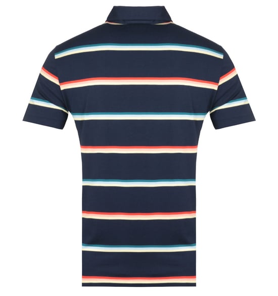 Lacoste Stripe Navy MC Homme Polo Shirt