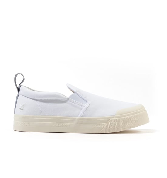 Lyle & Scott Duncan White Canvas Shoes - Image 2