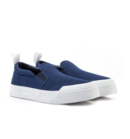 Lyle & Scott Duncan Mens Navy Plimsolls - Image 1