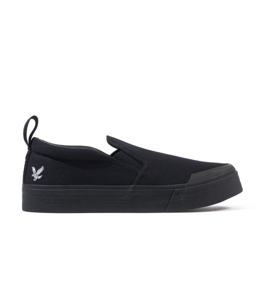 Lyle & Scott Duncan zwarte canvas schoenen - Image 2