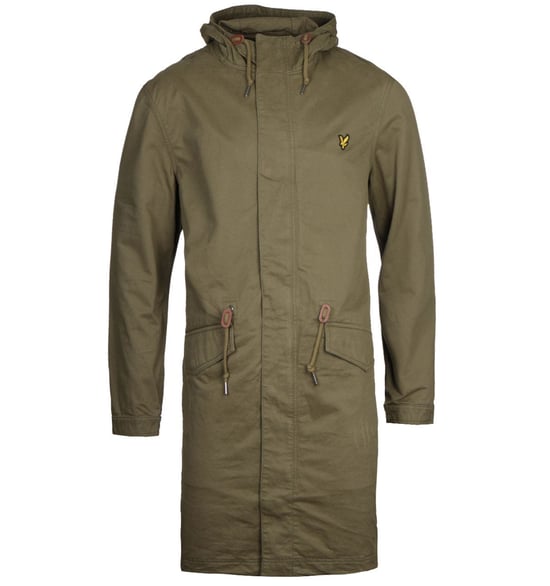 Lyle & Scott Lichen Green Fishtail Parka Jacket