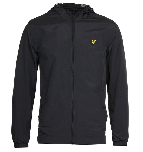 Lyle & Scott zwart jack met rits en capuchon - Image 1