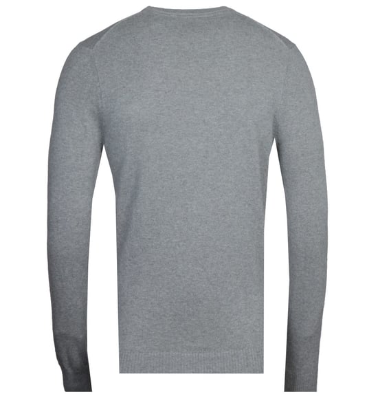 Lyle & Scott Mid Grey Marl Cotton Merino Sweater