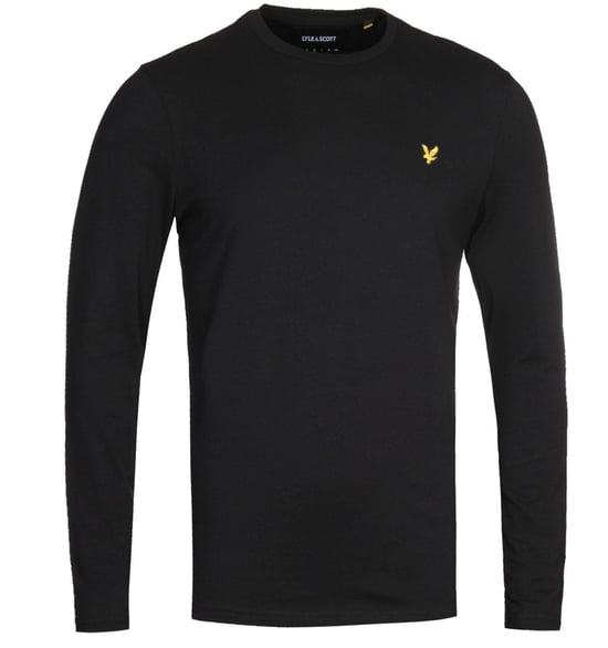 Lyle & Scott gitzwart T-shirt met lange mouwen - Image 1