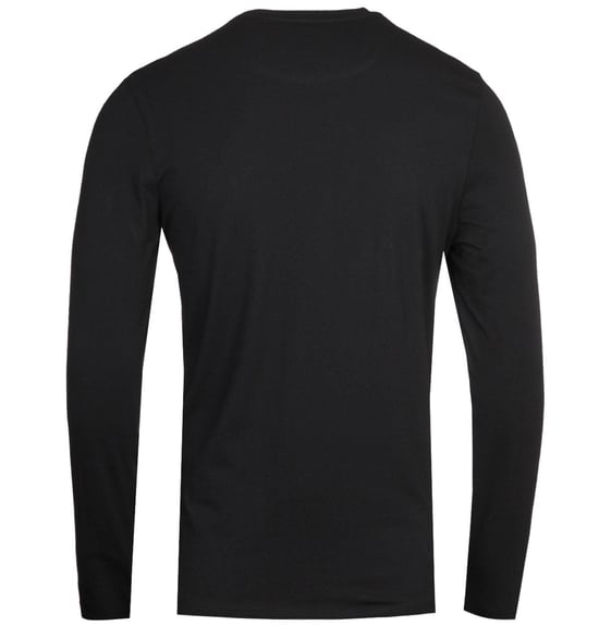 Lyle & Scott gitzwart T-shirt met lange mouwen - Image 2