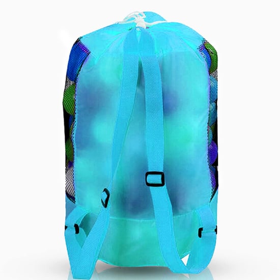 Doodle Storage Toy Play Mat Drawstring Organizer Foldable Large Kids Bag - Blue