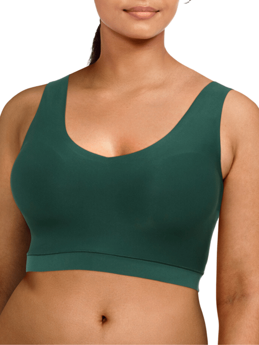 SoftStretch V-Neck Jersey Crop Top