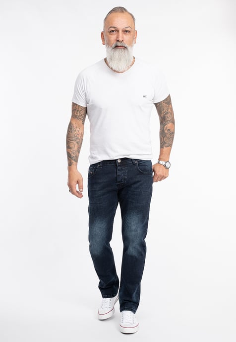 Rock Creek Jeans Straight Leg Blau