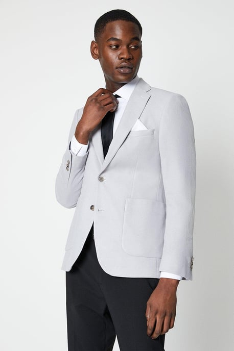 Pique Jersey Patch Pocket Blazer - Image 4