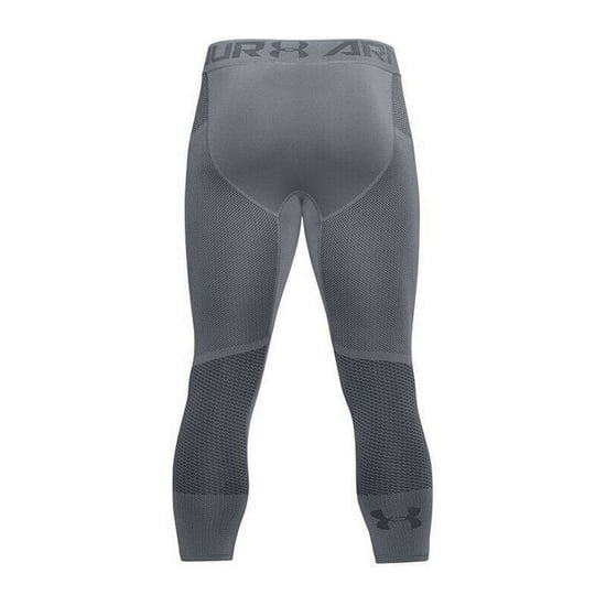 Under Armour Stretch Grey Mens Seamless Mesh Panel Croppped Leggings 1306391 513