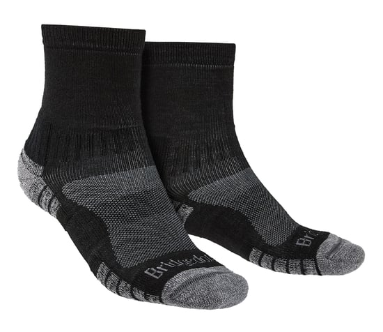 Bridgedale - Mens Hiking Lightweight Merino Socks - Black / Silver - Image 1