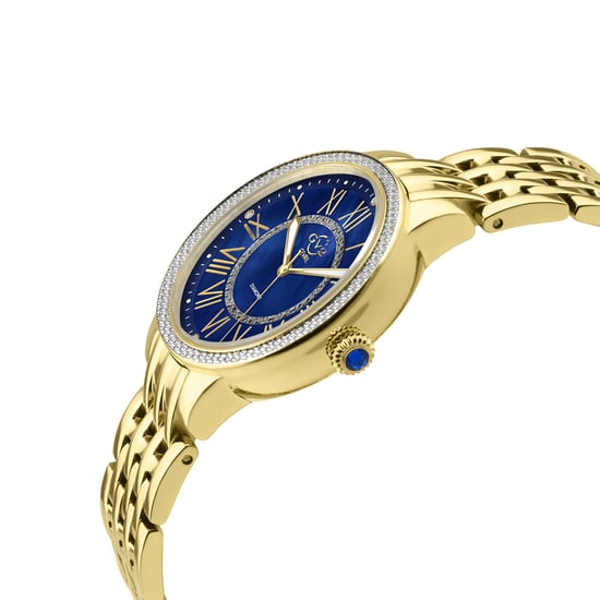 GV2 Astor II Swiss Quartz Diamond Women's Blue MOP Dial