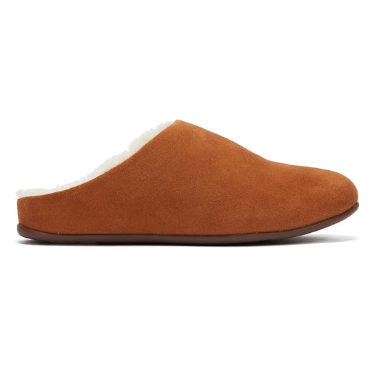 Women's Fit Flop Chrissie Shearling Slippers in Tan - Image 5