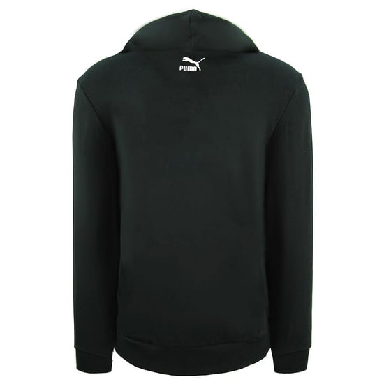Puma Graphic Logo Long Sleeve Pullover Black Mens Hoodie 596726 01