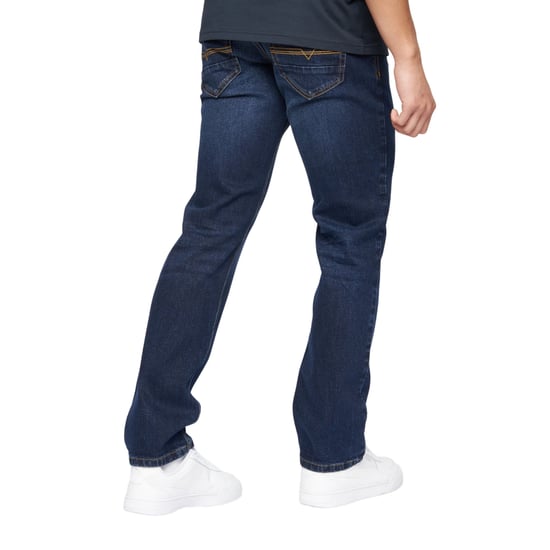 Crosshatch Heren Chas Straight Jeans (Donkere wasbeurt) - Image 2