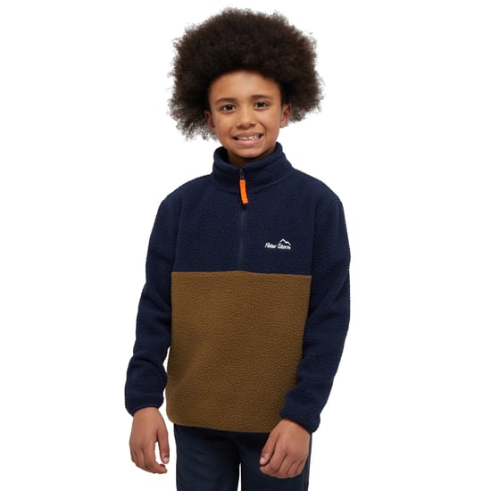 Peter Storm Kids' Borg 1/4-Zip Fleece Mid-layer with Warm, Soft & Cosy Fabric