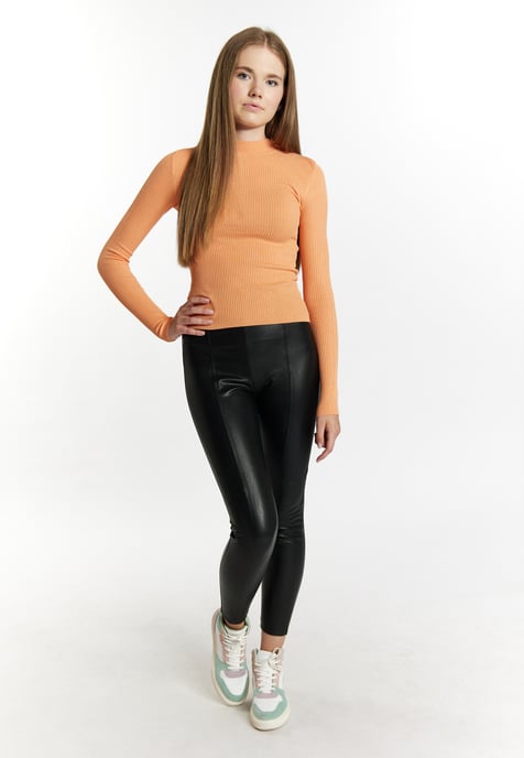 Mymo Gebreide trui Dames oranje - Image 2