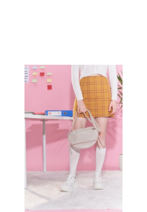 Amanta Ruched Cross Body Bag