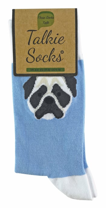 1 Par Unisex Katt Hund Strumpor med Beagle / Mops / Scotty Hund - Image 2