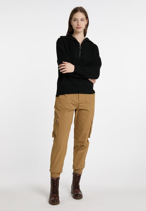 Dreimaster Knitted pullover women black - Image 4