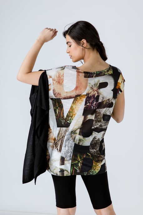 Asymmetrische Print Tuniek - Image 4