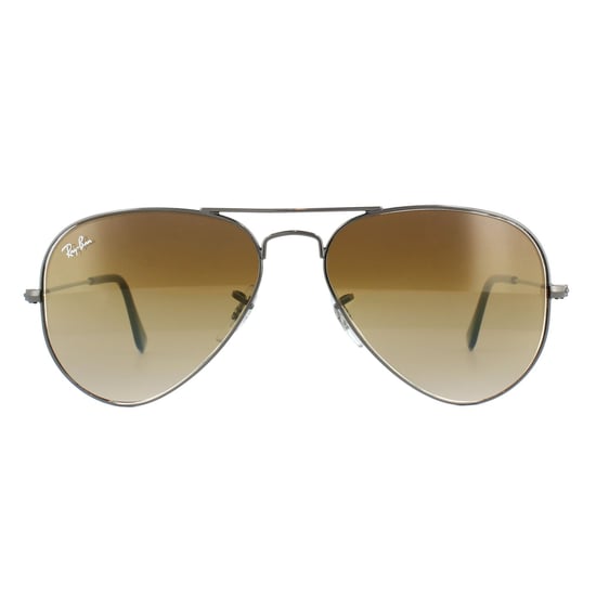 Ray-Ban Sunglasses Aviator 3025 004/51 Gunmetal Brown Gradient 58mm
