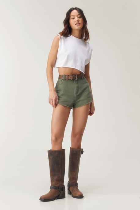 Star Bum Denim Booty Shorts