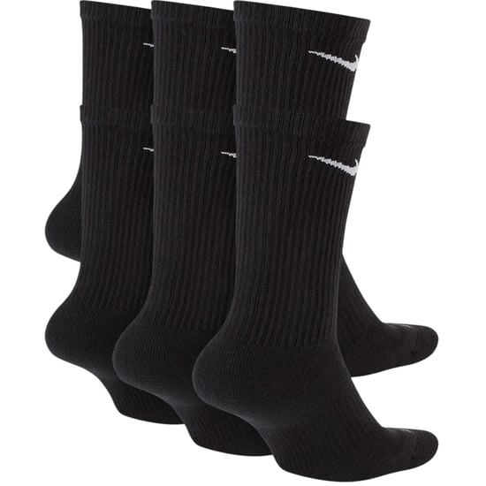 Nike Everyday Plus Cushioned Training Crew Socks (6 Pairs) Black