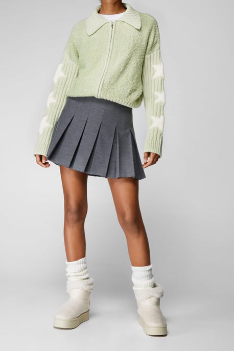 Faux Fur Platform Mini Ankle Boots