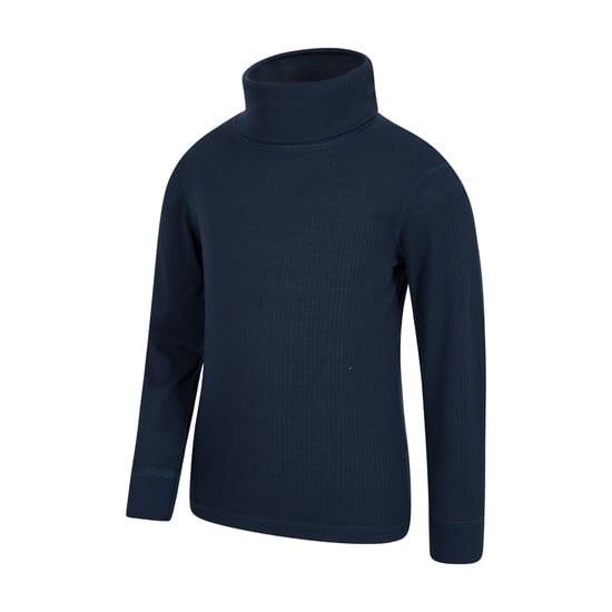 Mountain Warehouse Childrens/Kids Talus Roll Neck Long-Sleeved Top (Navy)