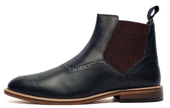 House of Cavani Moriarty Leather Memory Foam Mens Boots - Image 1
