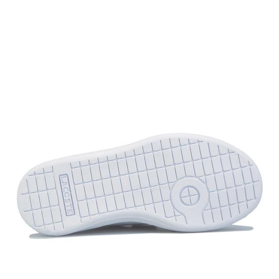 Boy's Lacoste Infant Carnaby Evo Trainers in White Navy - Image 4