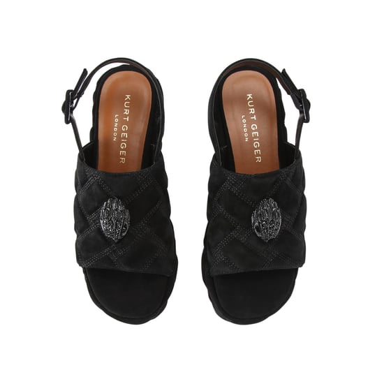 Kurt Geiger London Suede Kensington Wedge Sling Heels